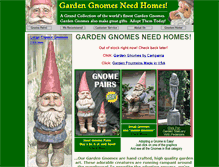 Tablet Screenshot of garden-gnomes-need-homes.com